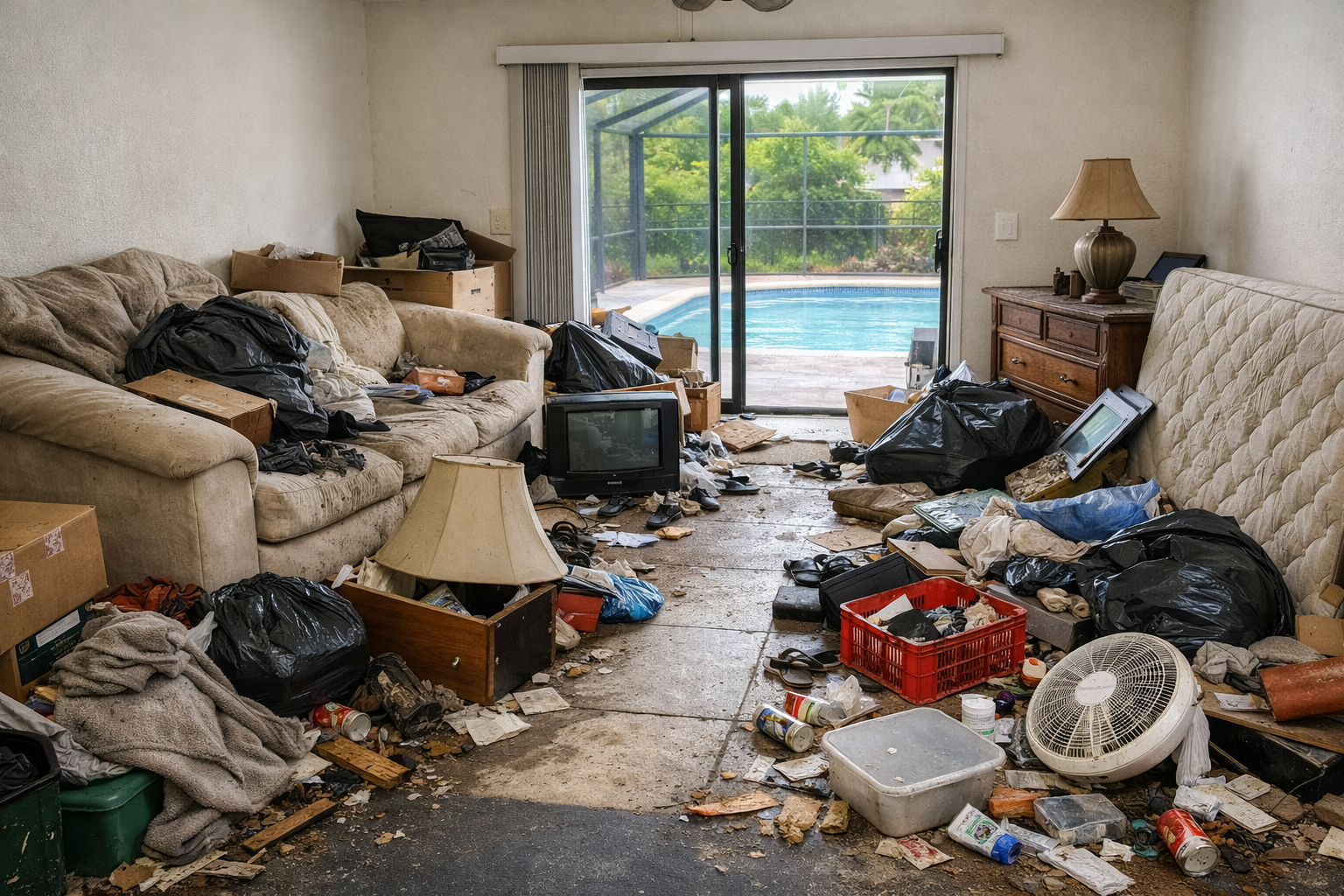 Debris removal — before