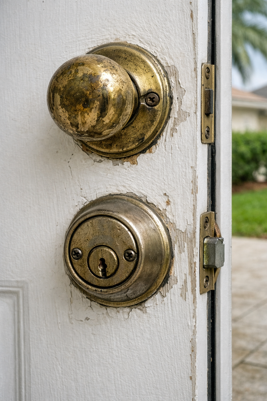 Lock changes — before